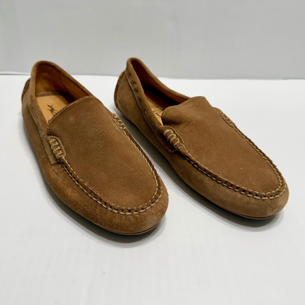 Martin Dingman Bill Snuff Suede Driving Loafers Mens 11.5 M Brown Made in Brazil